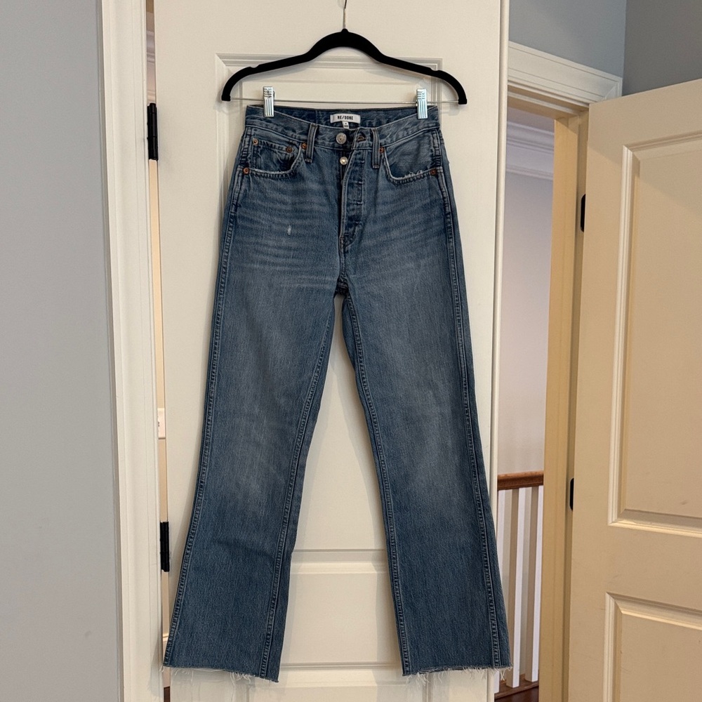 Re/Done Medium Blue 90s high rise loose